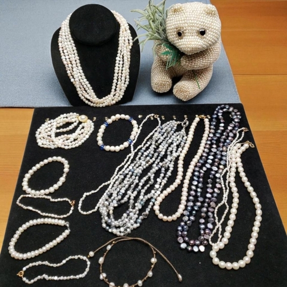Rice & Baroque Pearl Jewelry Lot w/ Decor Pearl panda - Picture 16 of 16